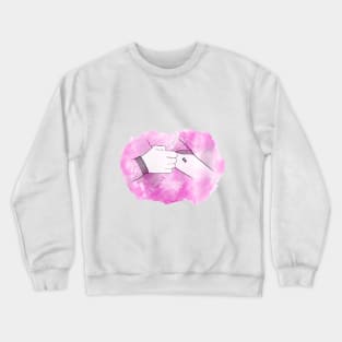 Pink Desing Eleven tattoo Crewneck Sweatshirt